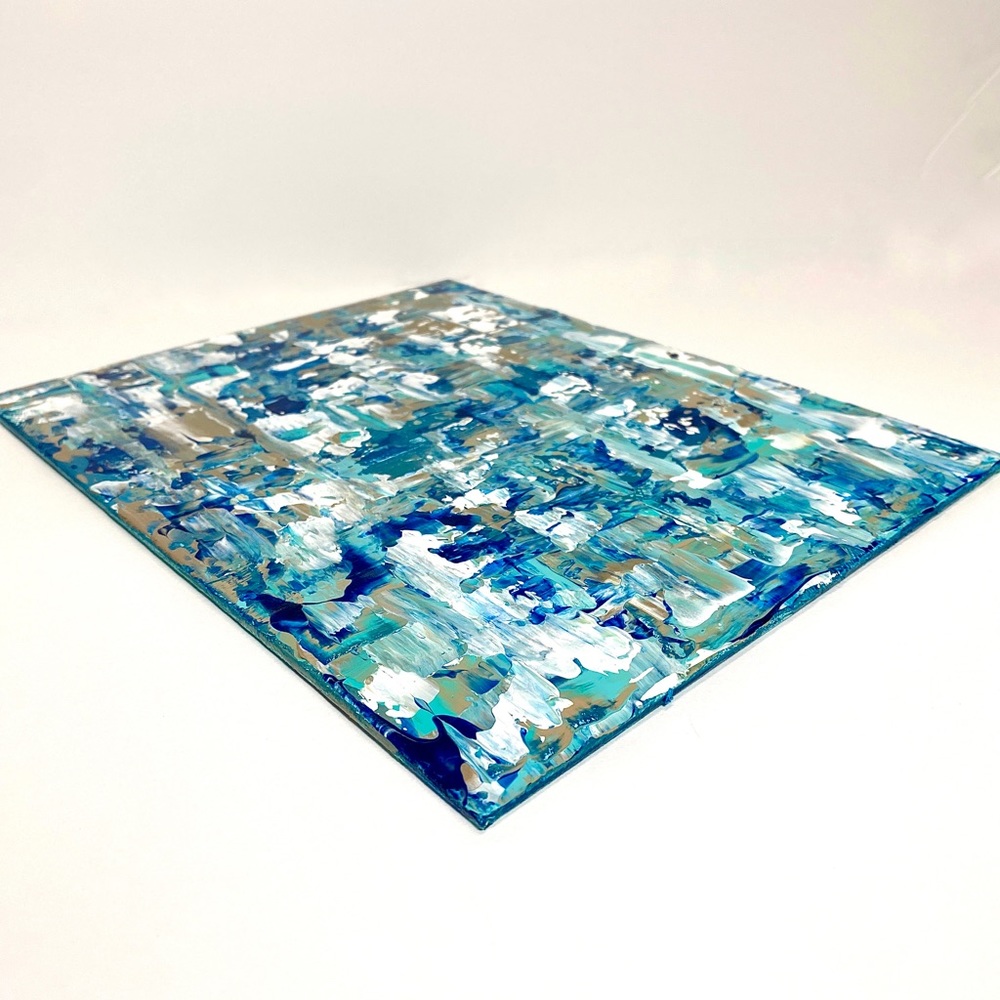 ORIGINAL Textured Abstract Acrylic Art on 8” x 10” Canvas Panel Not Framed - Picture 2 of 14